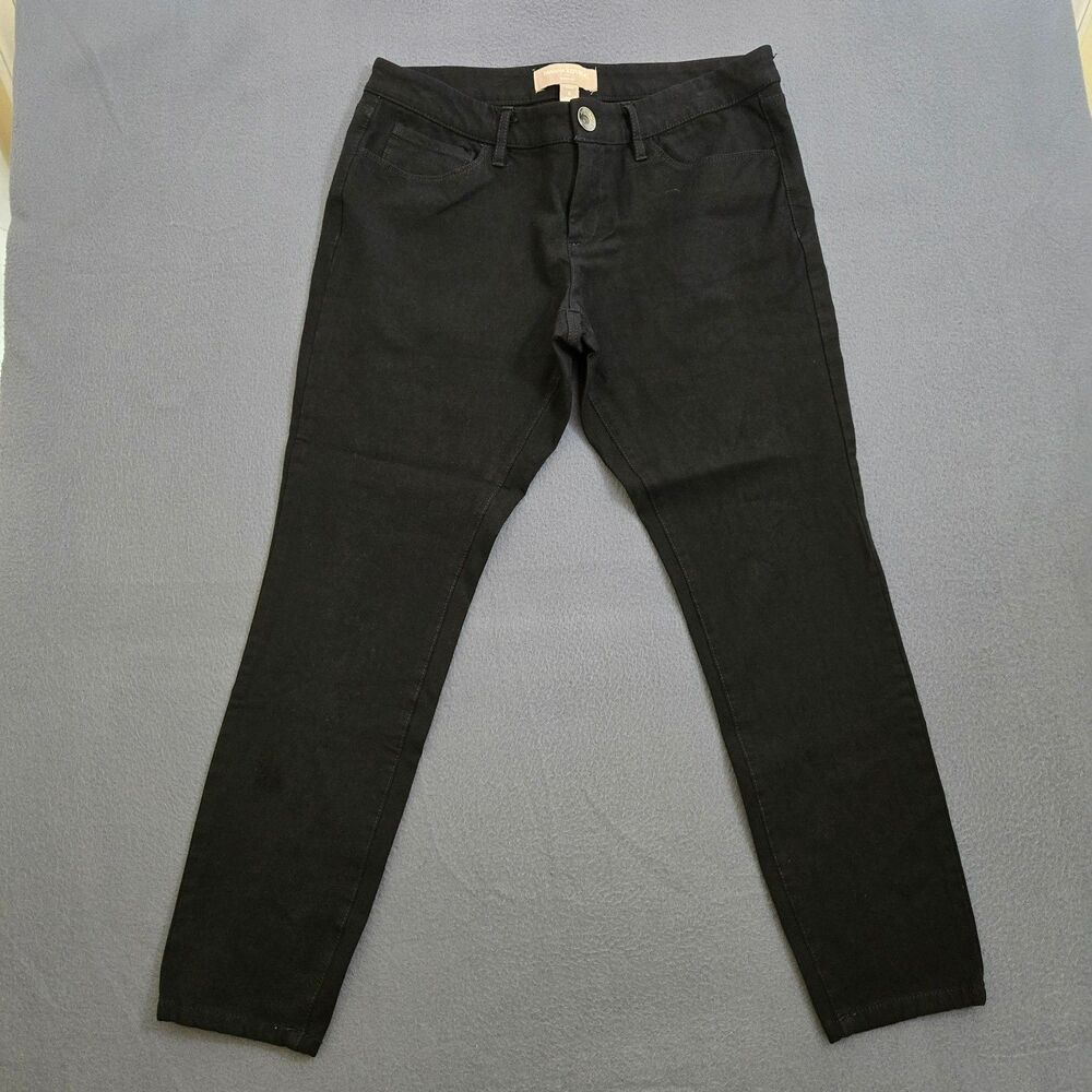Banana Republic Outlet Women 6P Black Low Rise Sloan Fit Stretch Jeggings